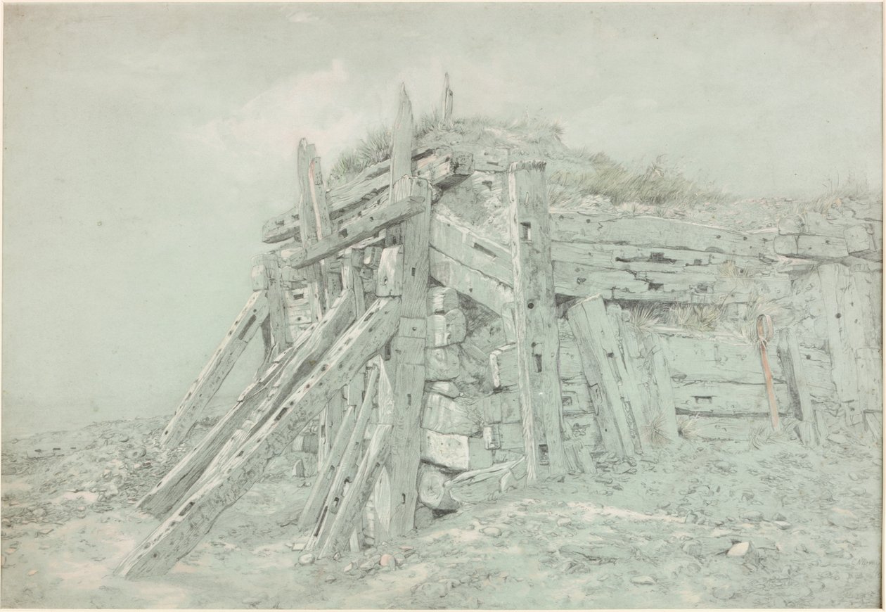 Tanulmány az „Under the Breakwater”-hez (testszín) alkotó: Charles Napier Hemy
