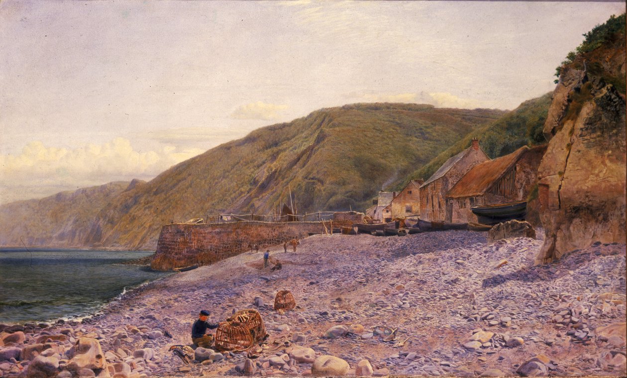 A zsindely között Clovellyben, 1864 alkotó: Charles Napier Hemy