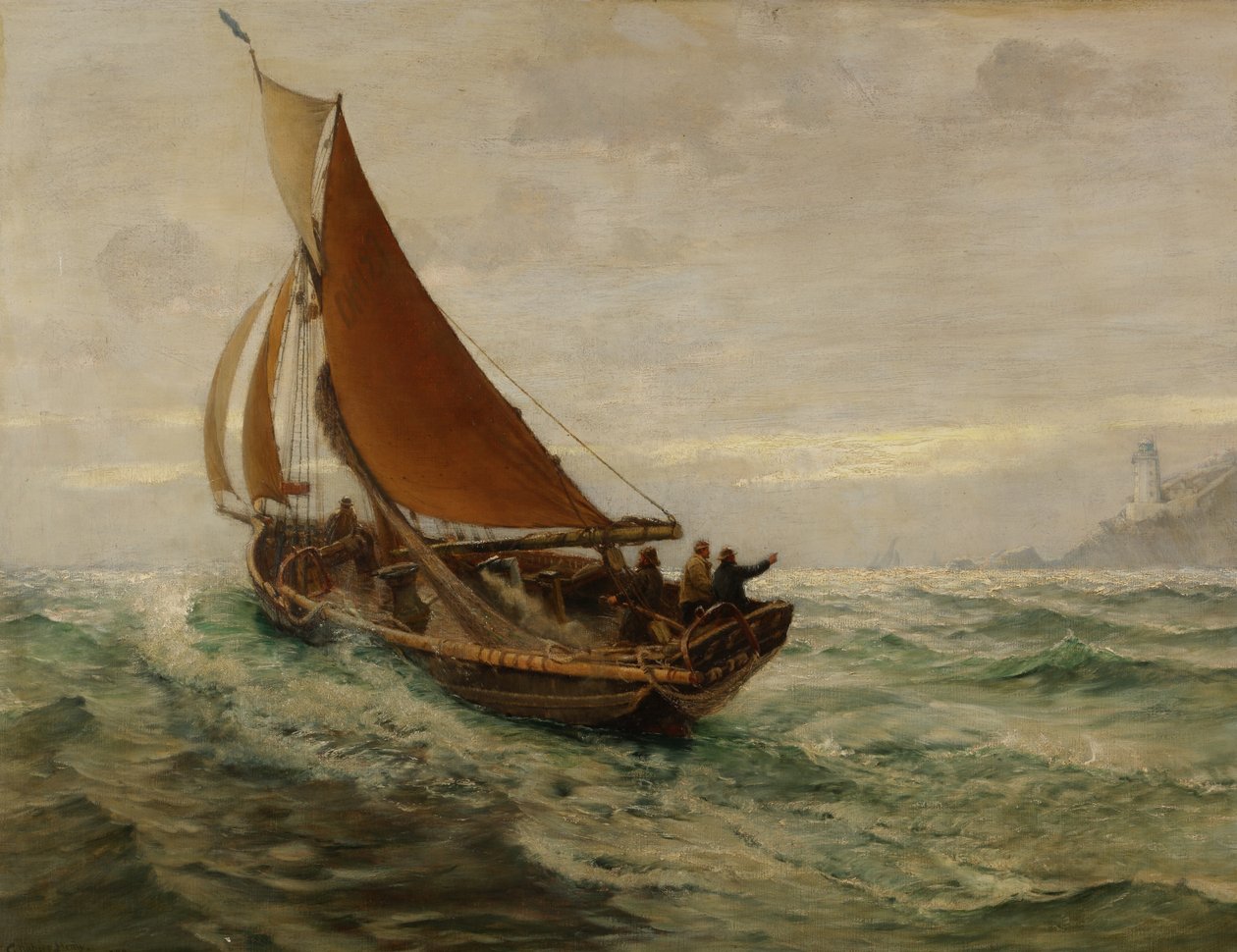 Hajnal a tengeren, 1890 alkotó: Charles Napier Hemy