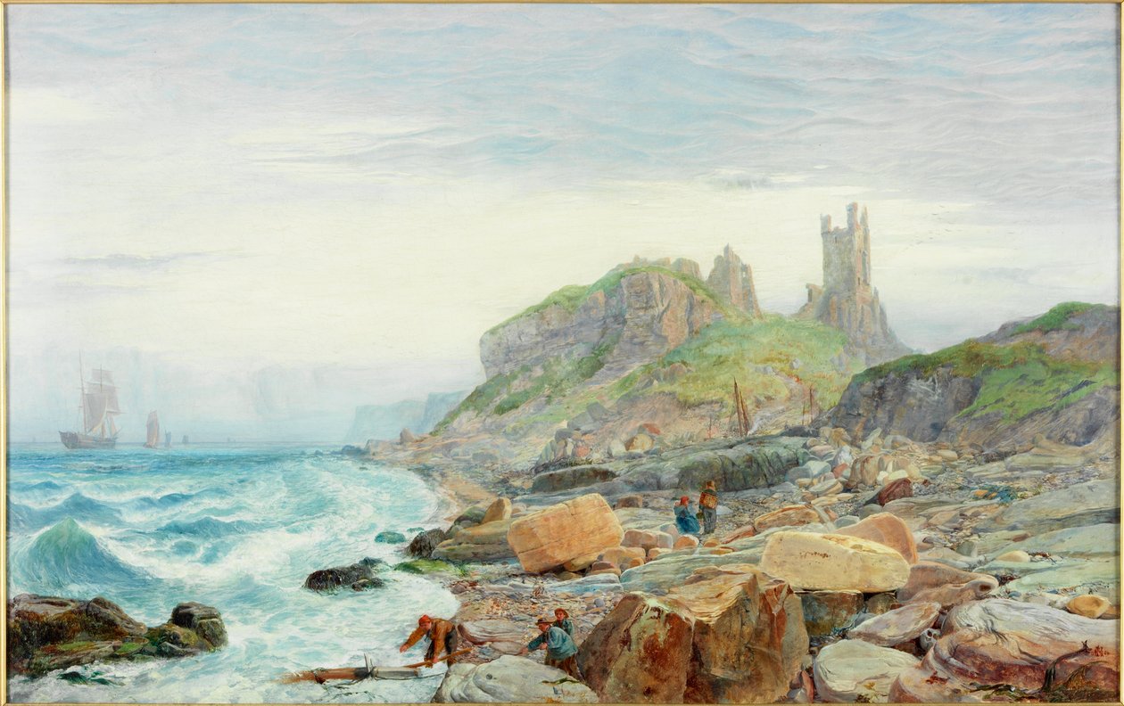 Egy northumbriai vár romja, 1864 alkotó: Charles Napier Hemy