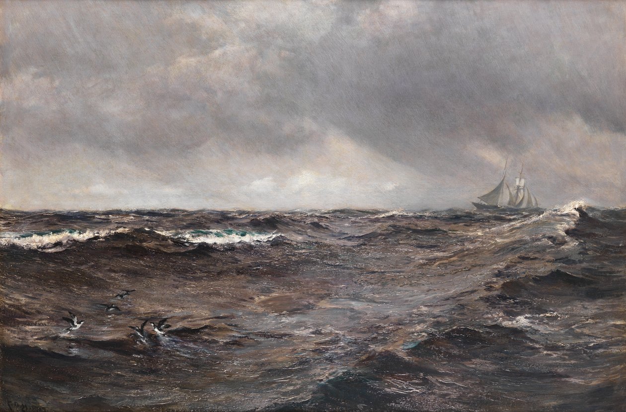 A mélytengeri eső, 1907 alkotó: Charles Napier Hemy