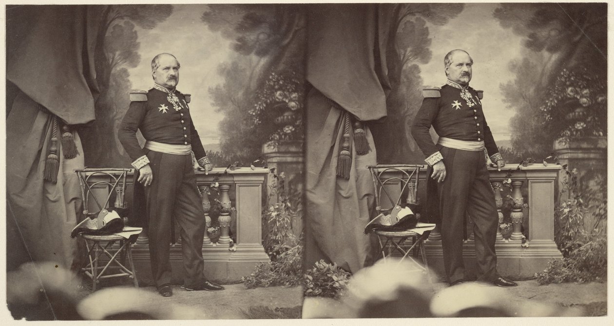 Corréard tábornok, a nizzai csapatok parancsnoka, az annektálás után alkotó: Charles Nègre