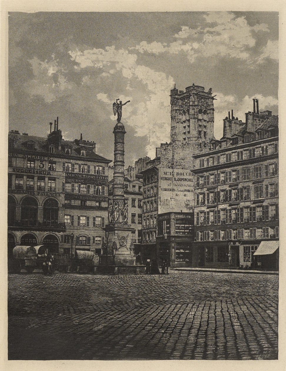 [Place du Châtelet, Párizs] alkotó: Charles Nègre