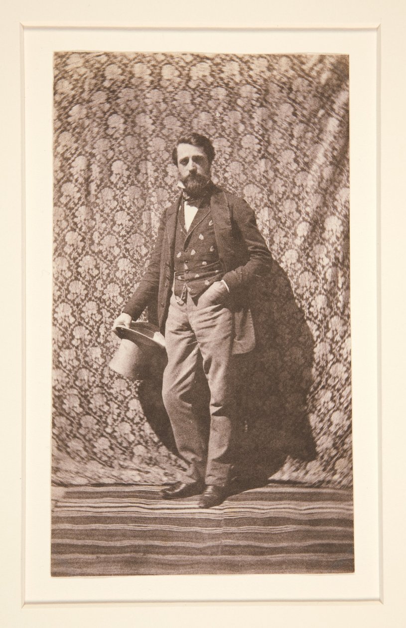 Álló férfi portréja kalappal alkotó: Charles Nègre