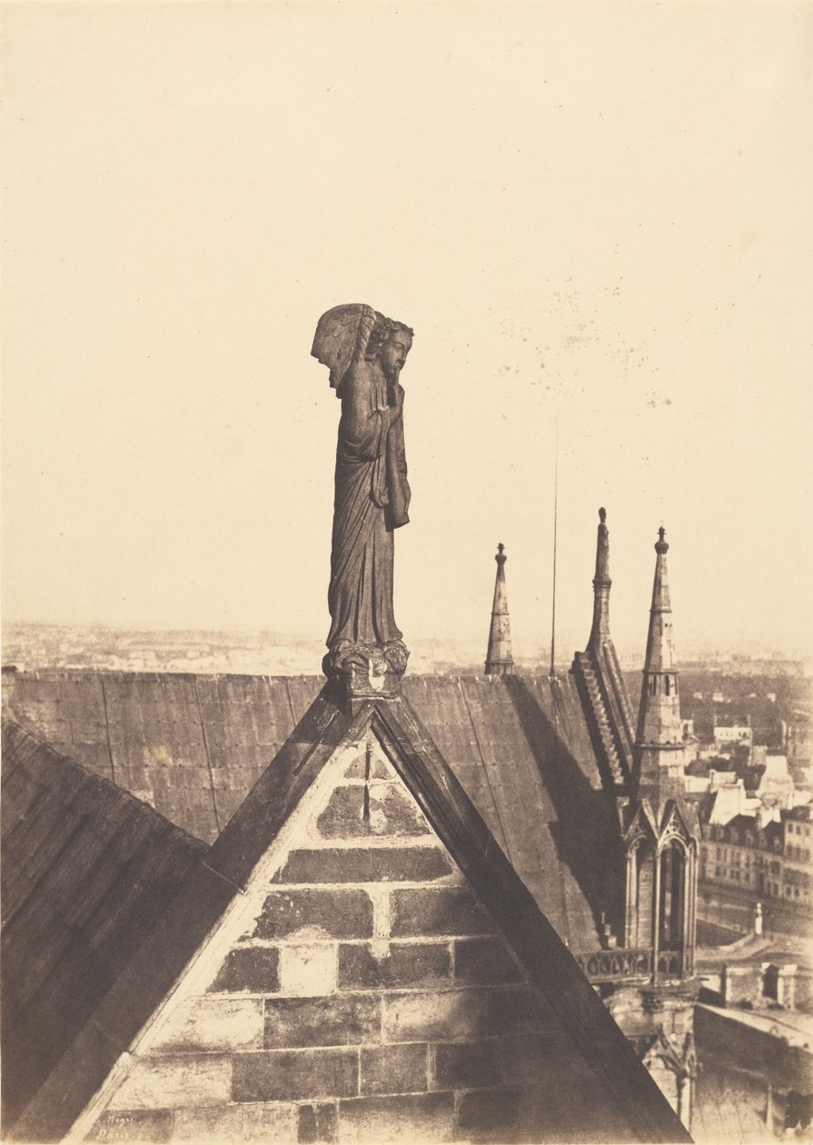 A feltámadás angyala a párizsi Notre-Dame tetőjén alkotó: Charles Nègre