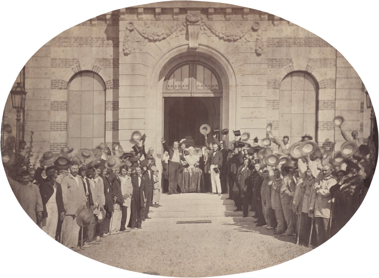 Vincennes császári menedékhelye: augusztus 15., tisztelgés a császár előtt, 1859. alkotó: Charles Nègre