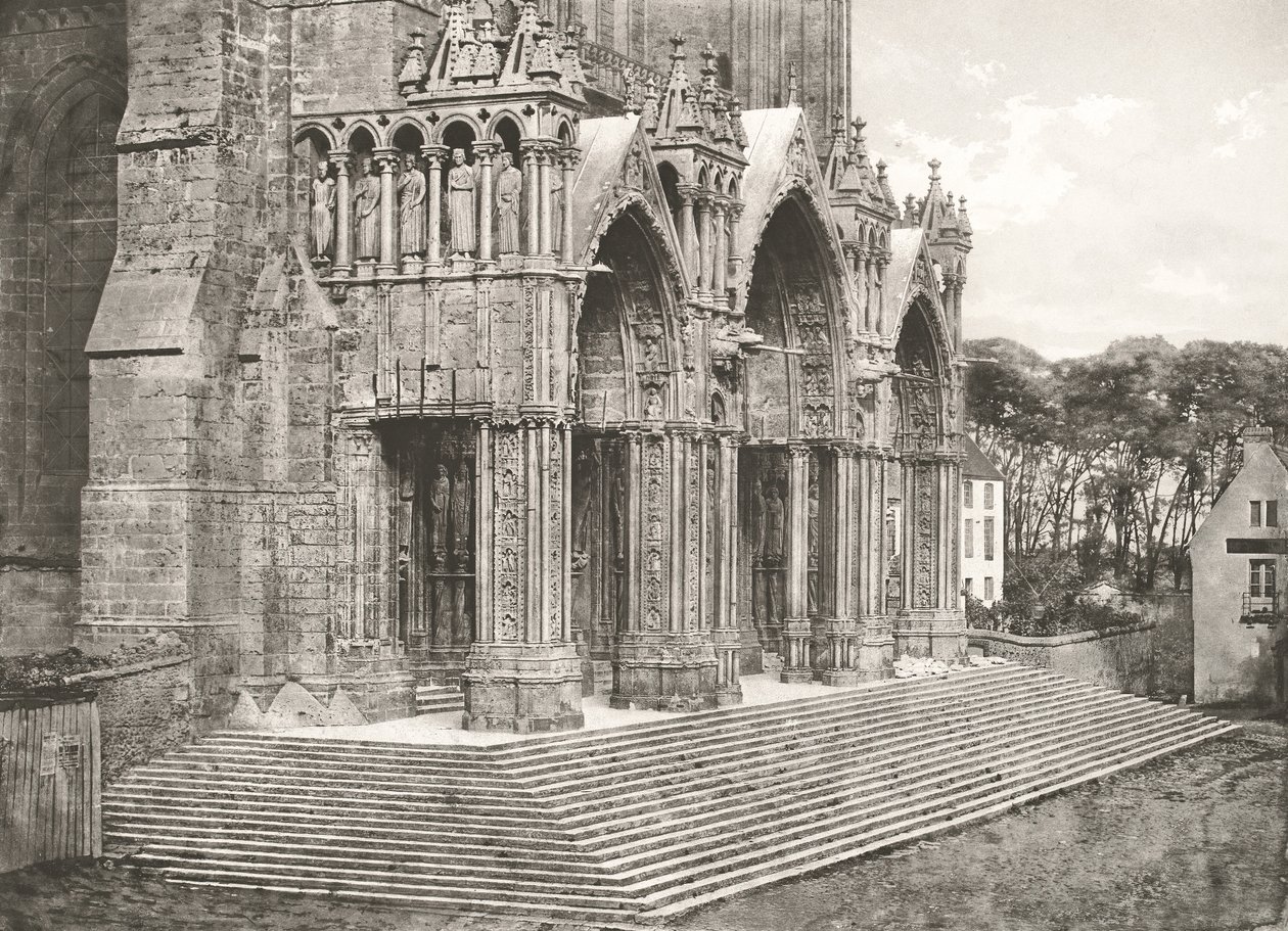 Chartres-i székesegyház – Portico du Midi XII. század alkotó: Charles Nègre