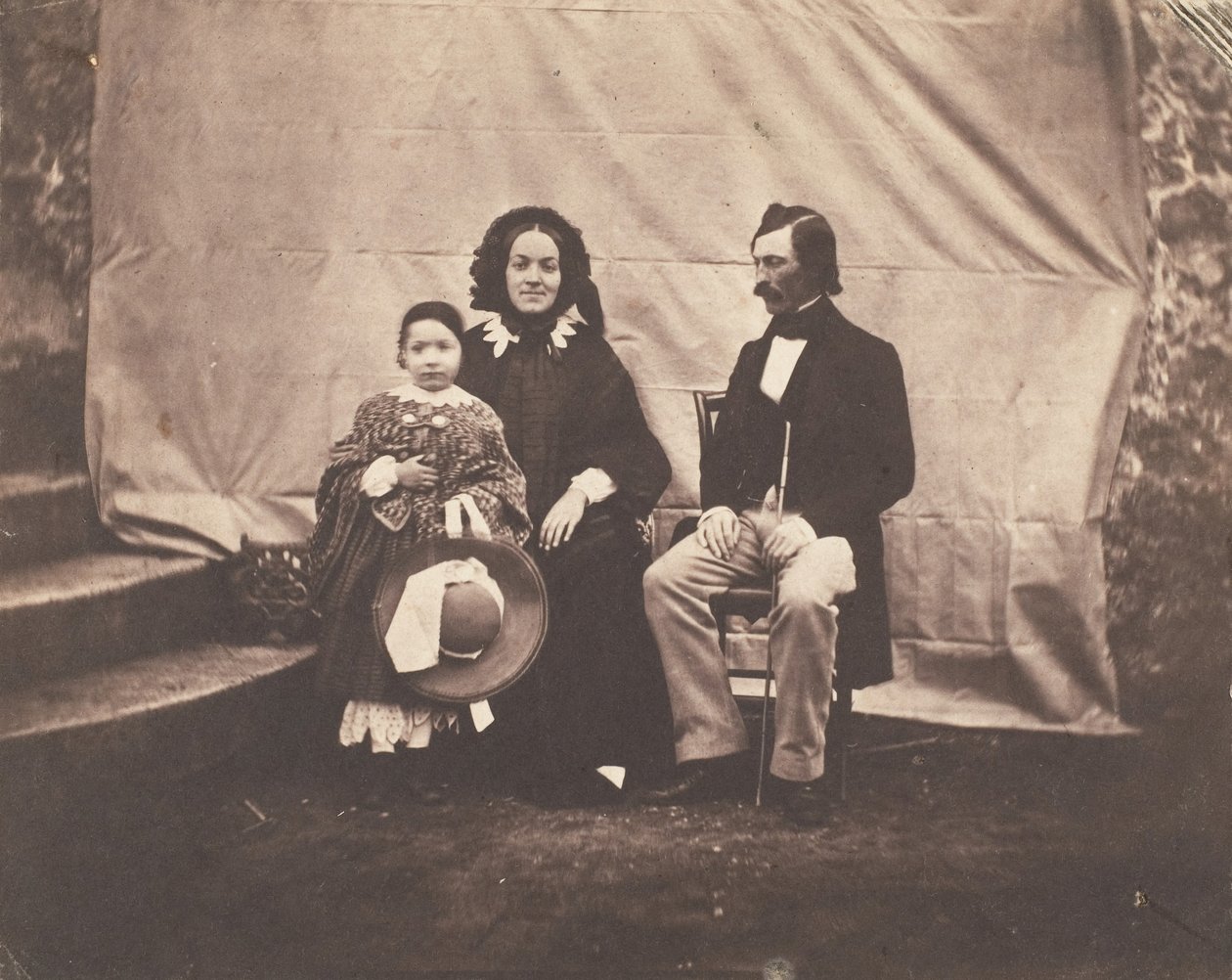 [Családi csoport], 1854. alkotó: Charles Nègre