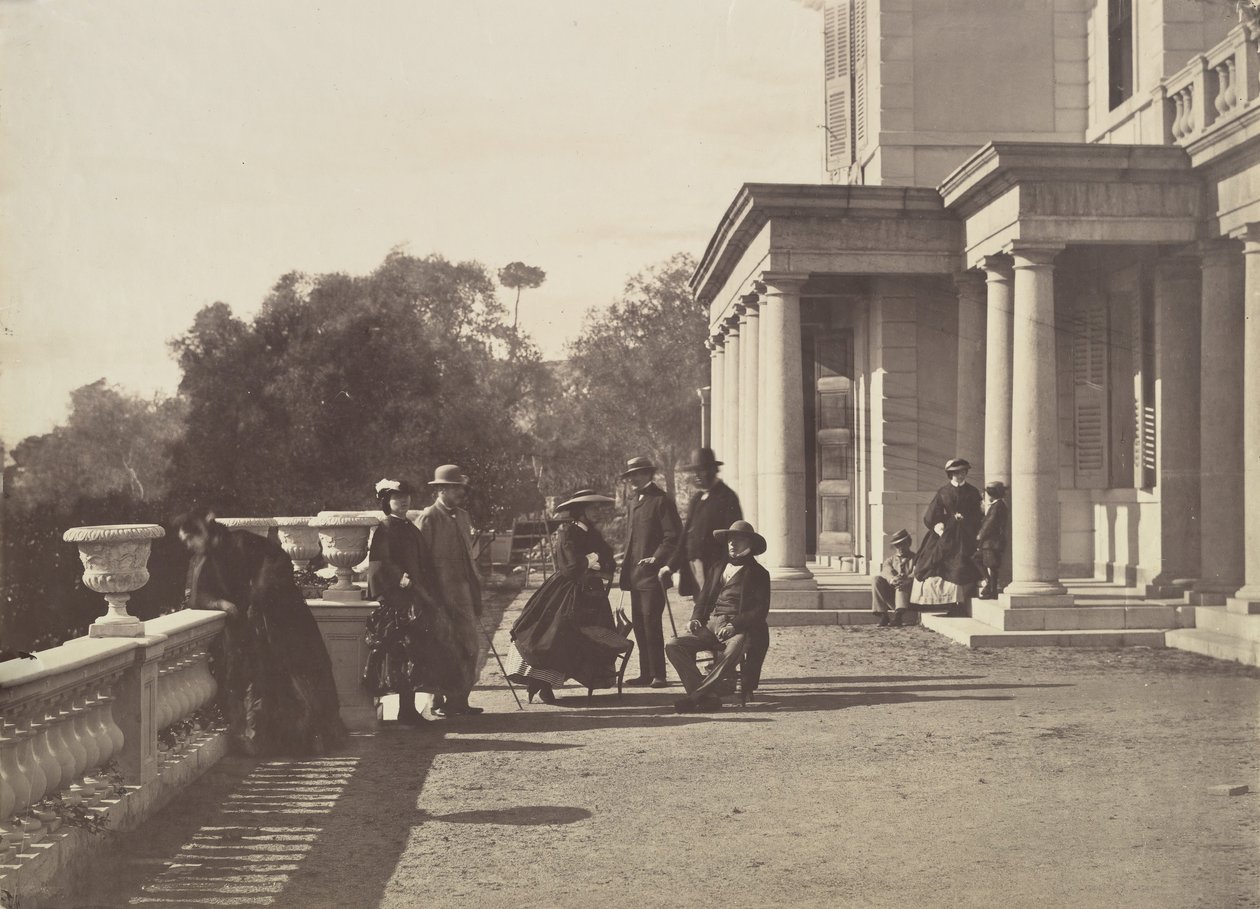 [Lord Brougham és családja, Cannes], 1862. alkotó: Charles Nègre