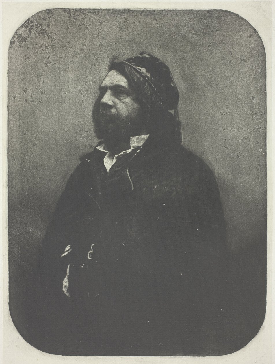 Theophile Gautier portréja Nadar után alkotó: Charles Nègre