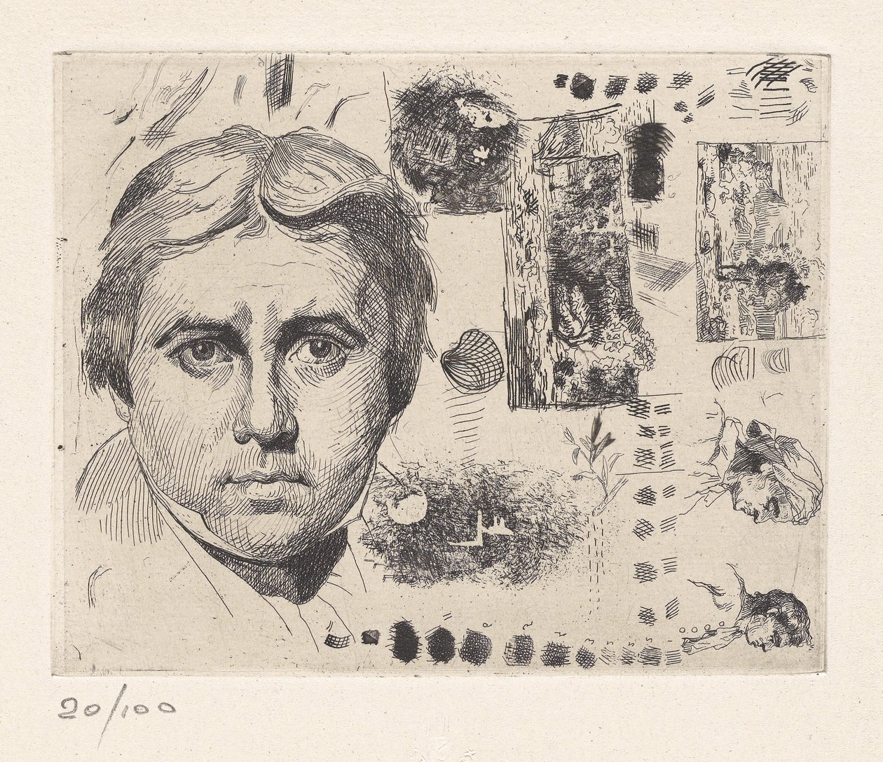 [Jean Auguste Dominique Ingres portréja] alkotó: Charles Nègre