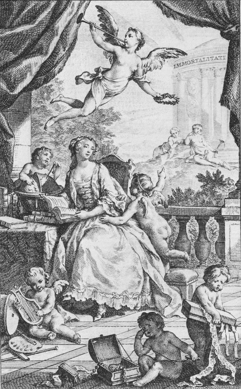 Madame de Pompadour portréja, kb. 1745. alkotó: Charles Nicolas Cochin
