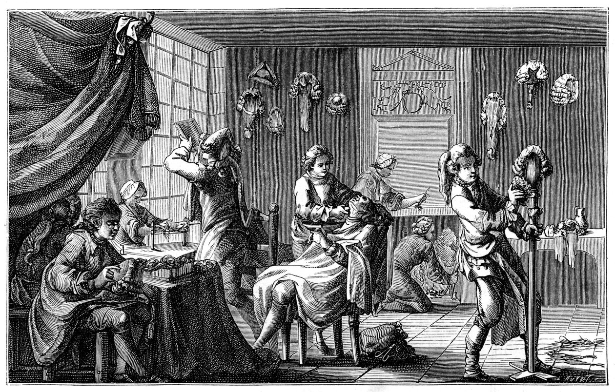 A Borbélyok Boutique, 1885. alkotó: Charles Nicolas Cochin