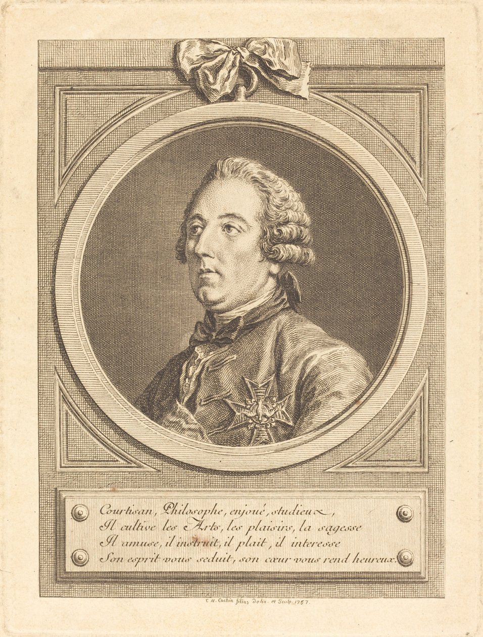 Louis Cesar, La Baume-le-Blanc alkotó: Charles Nicolas Cochin II