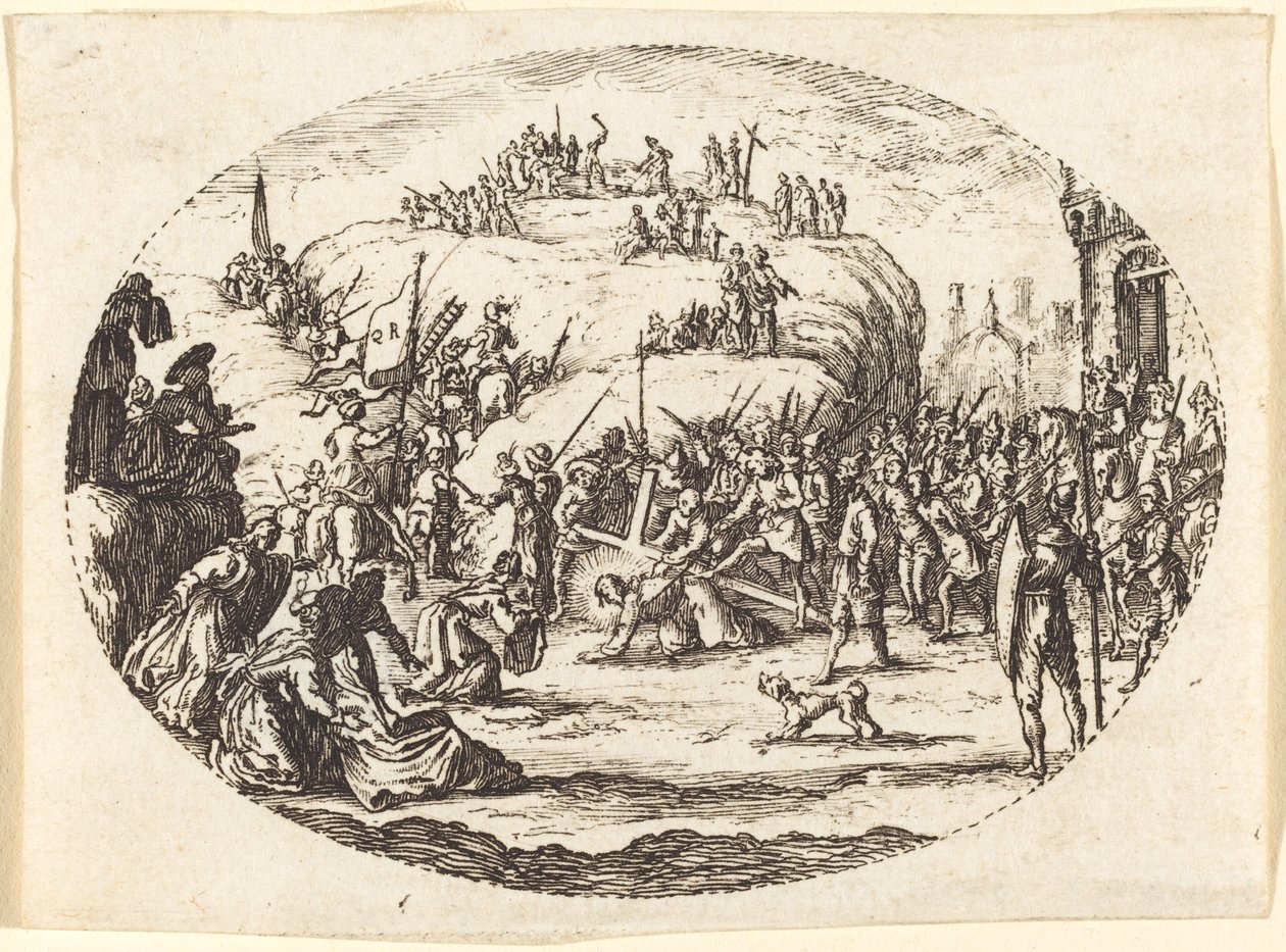 A kis kereszthordás alkotó: Charles Nicolas Cochin I after Jacques Callot