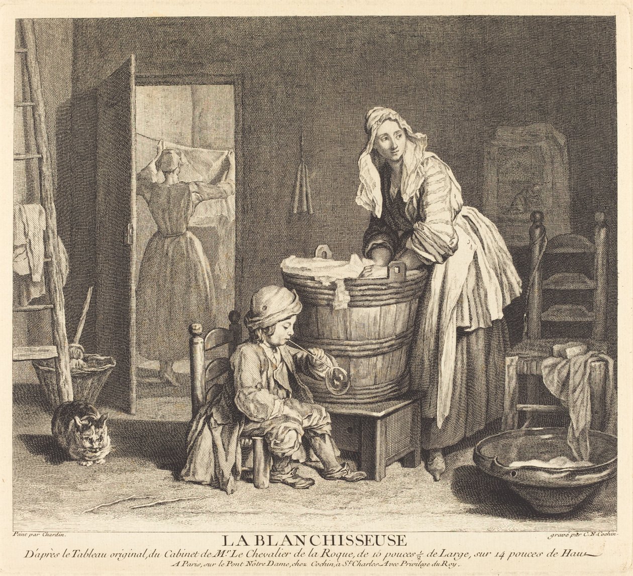 A Mosónő alkotó: Charles Nicolas Cochin I after Jean Siméon Chardin