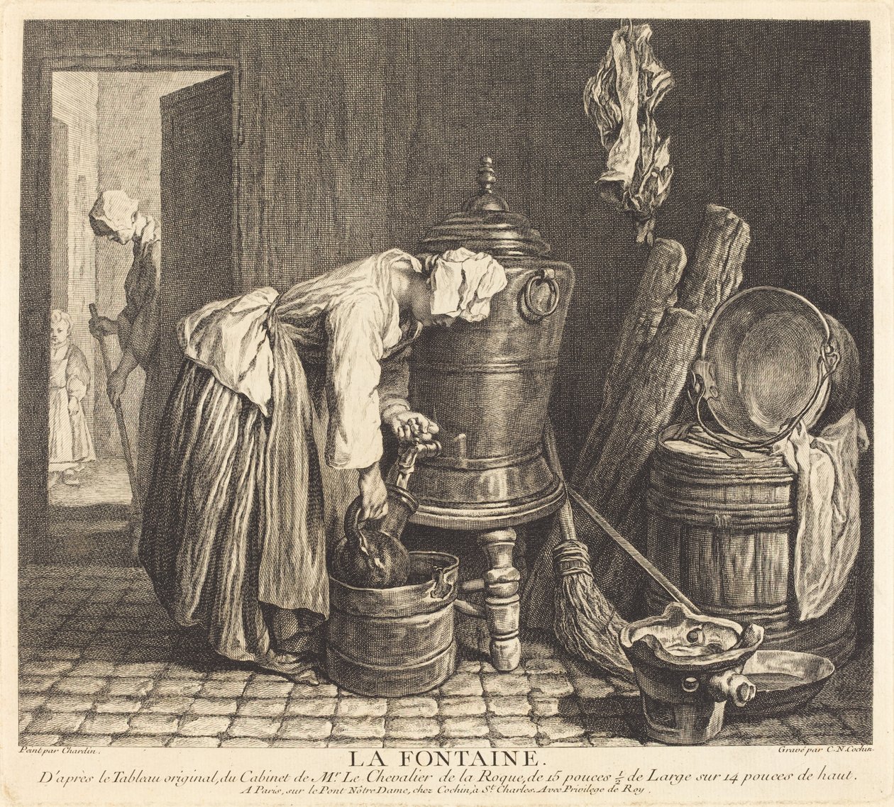 Szökőkút alkotó: Charles Nicolas Cochin I after Jean Siméon Chardin