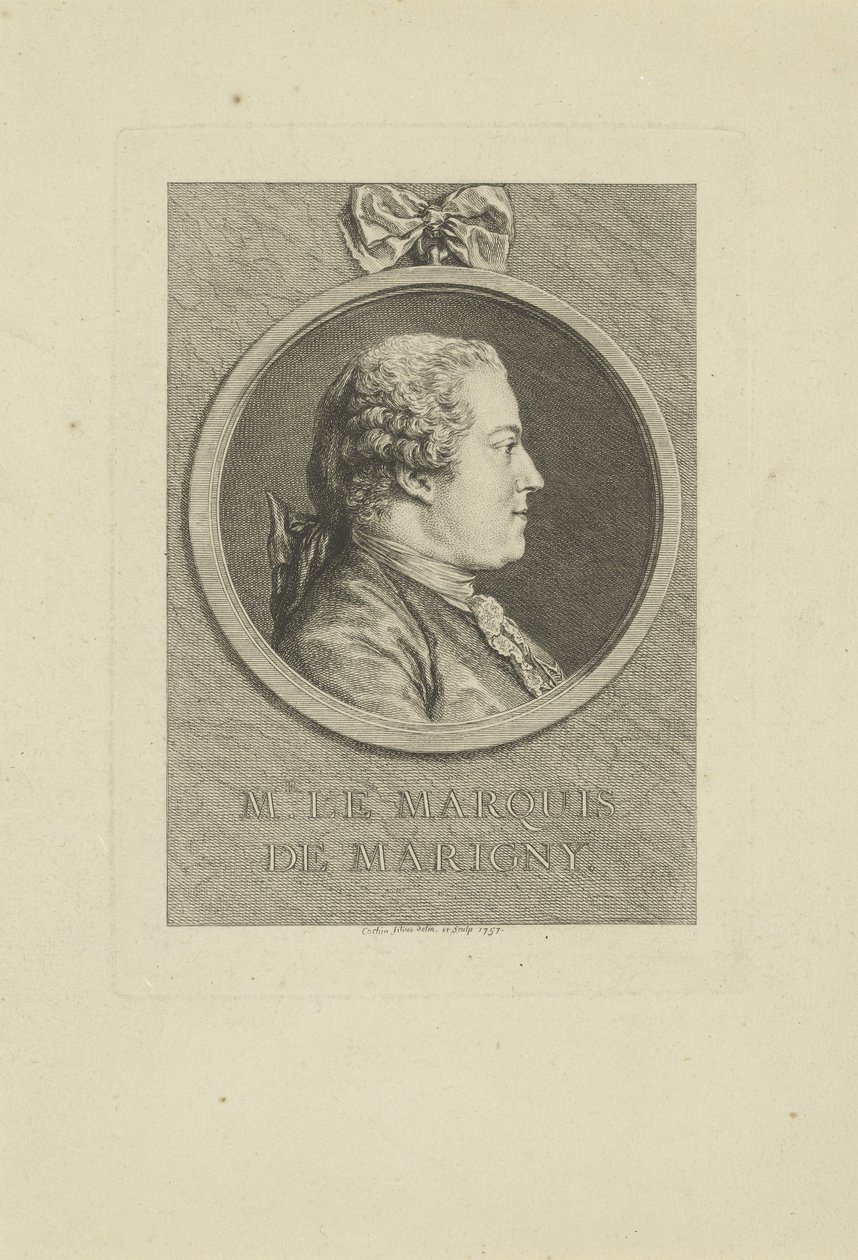 Abel-François Poisson de Vandières, de Marigny márki 1727-1781, 1757. alkotó: Charles Nicolas Cochin the younger