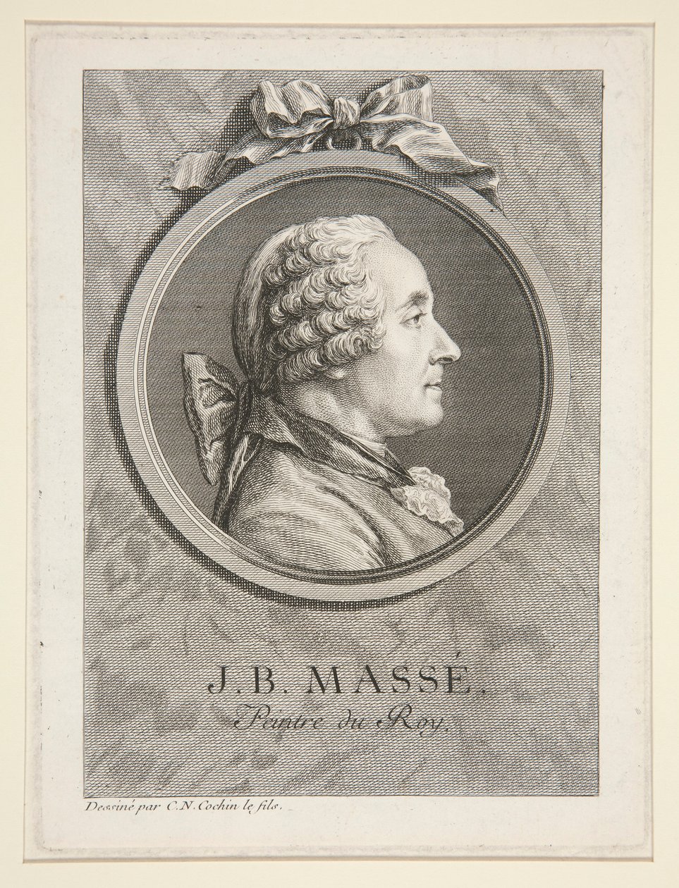 Jean-Baptiste Masse portréja alkotó: Charles Nicolas Cochin the younger