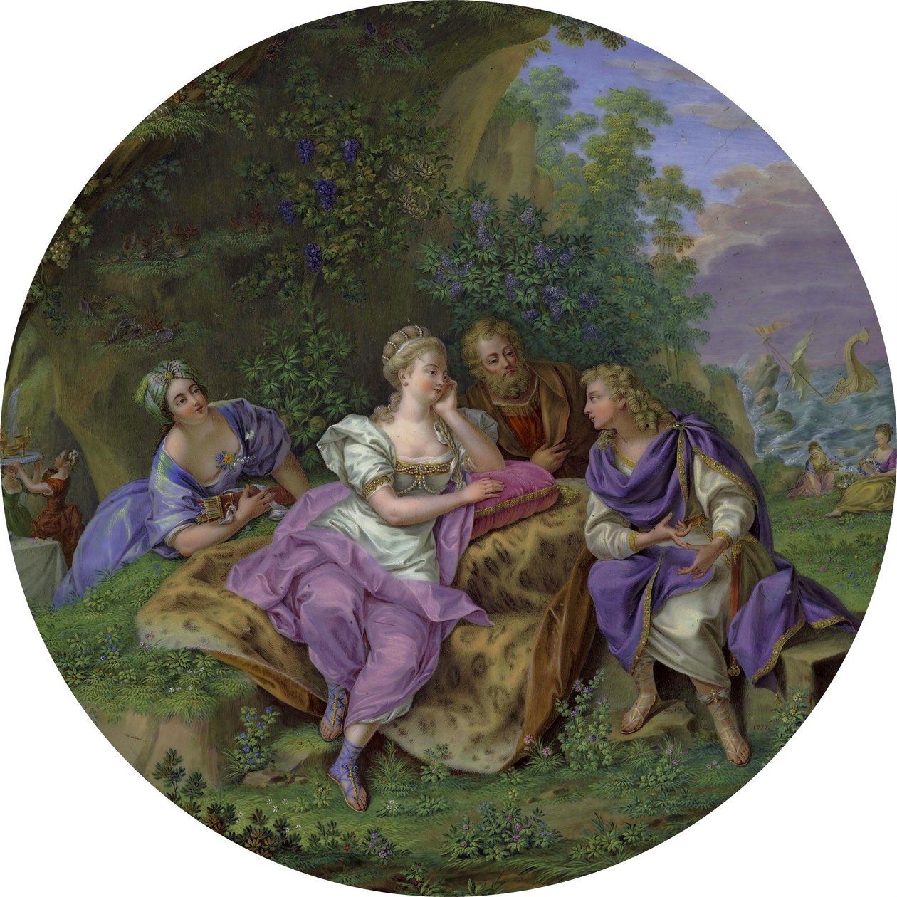 Elżbieta Grabowska Guéridon (részlet) alkotó: Charles Nicolas Dodin