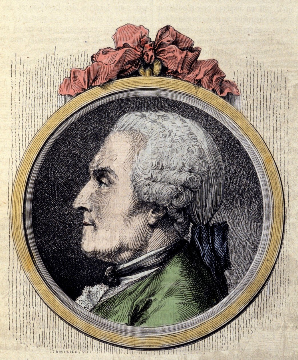 Charles Marie La Condamine francia matematikus és természettudós portréja alkotó: Charles Nicolas II Cochin