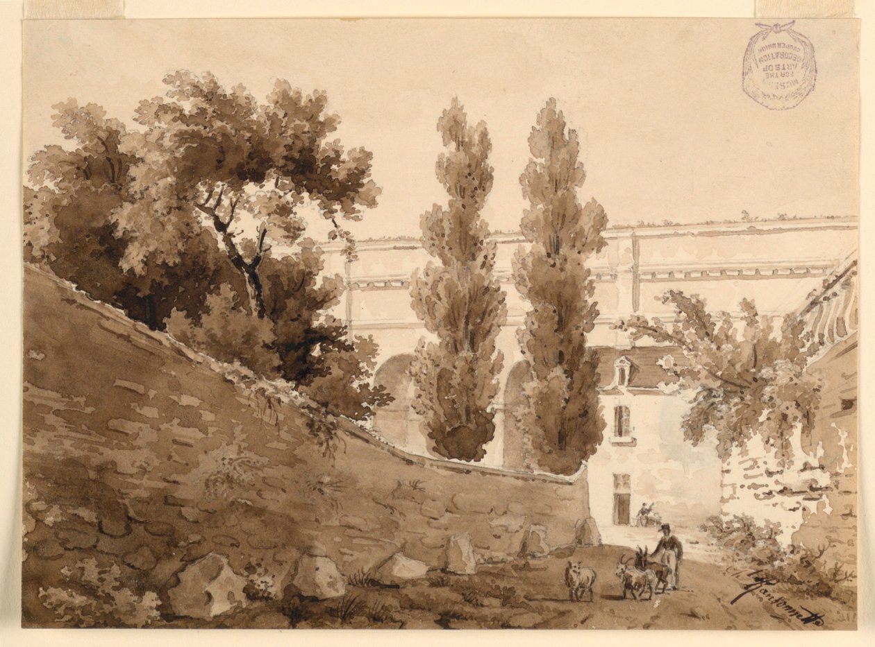 Egy helység Dél-Franciaországban alkotó: Charles Nicolas Ransonnette