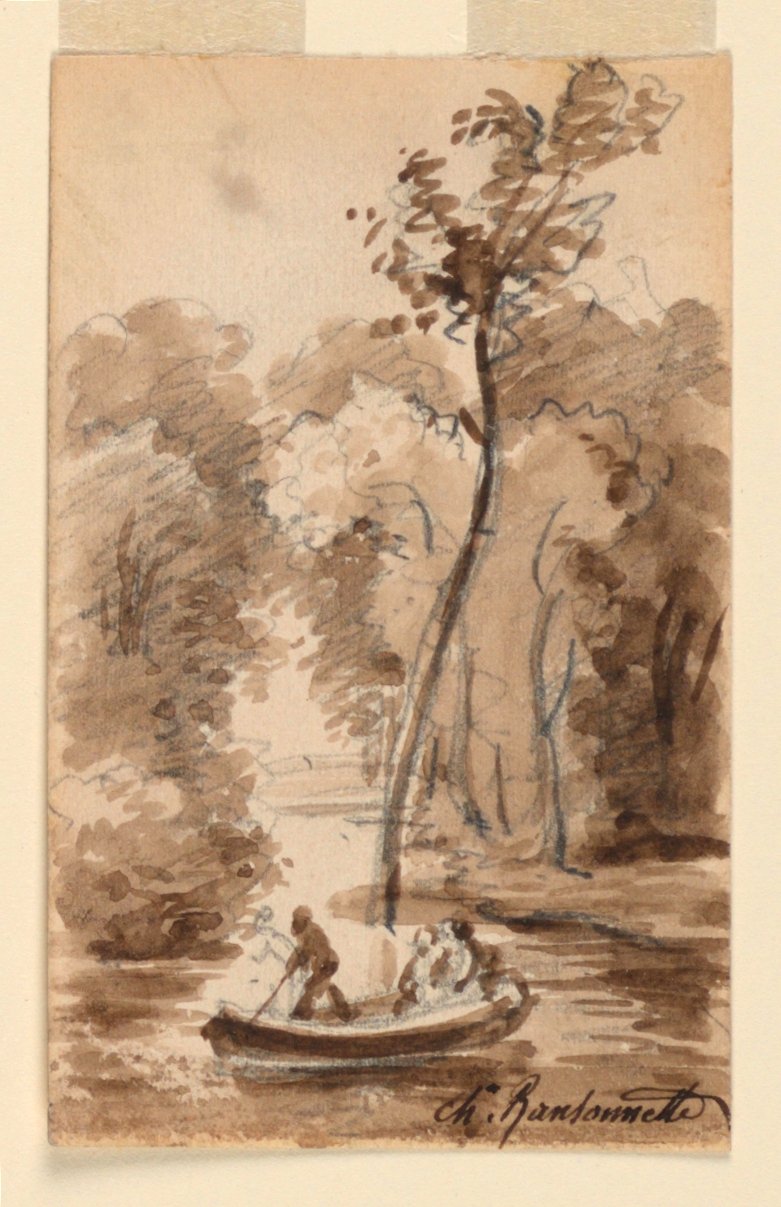 Stream in Woods alkotó: Charles Nicolas Ransonnette
