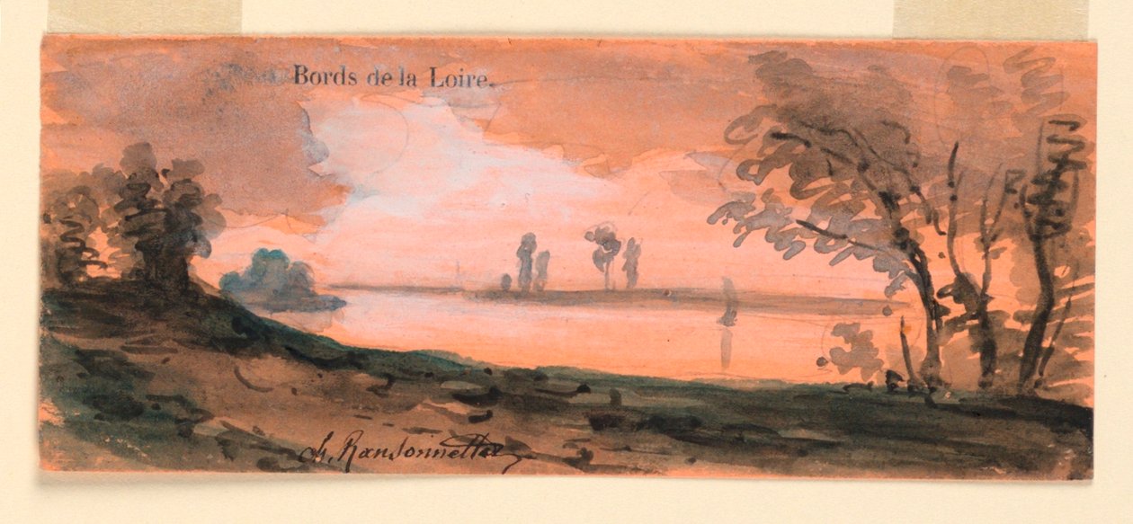 A Loire partján alkotó: Charles Nicolas Ransonnette