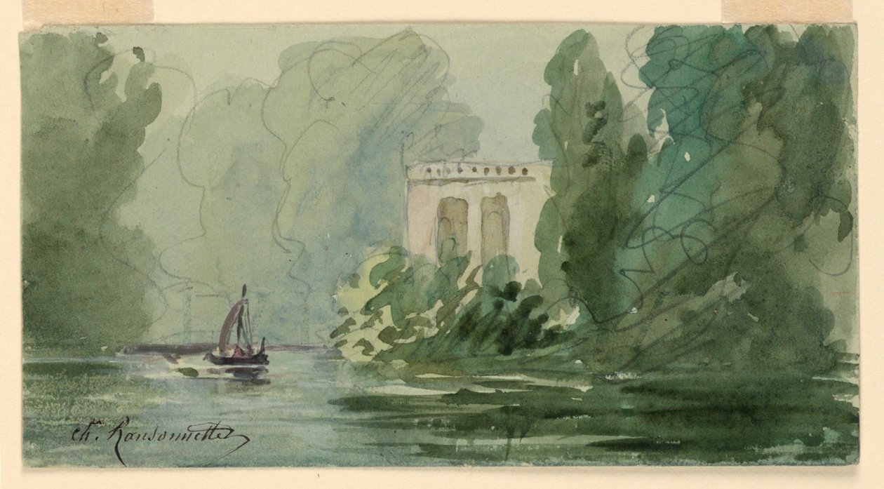 Képzeletbeli táj alkotó: Charles Nicolas Ransonnette