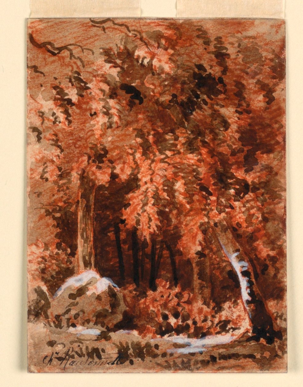 Az erdőben alkotó: Charles Nicolas Ransonnette