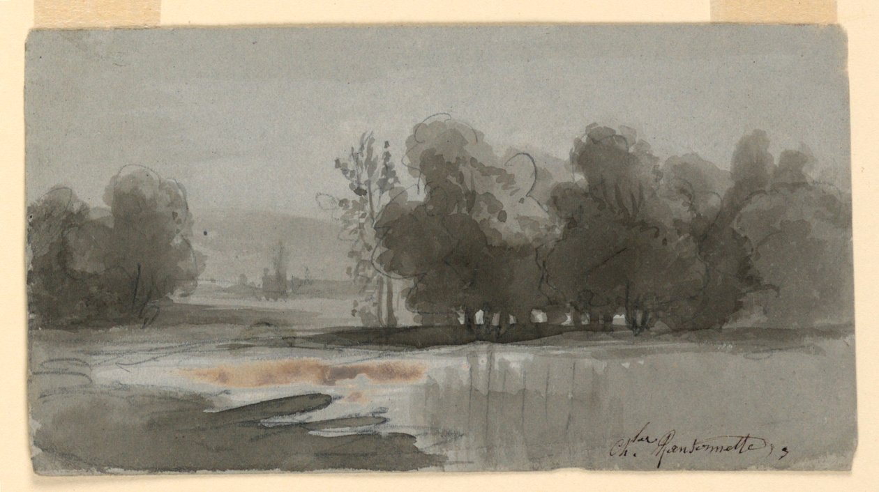 Tájkép alkotó: Charles Nicolas Ransonnette