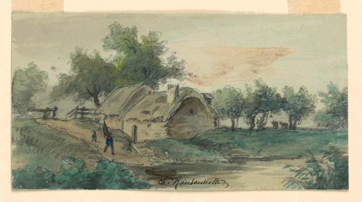 Tájkép alkotó: Charles Nicolas Ransonnette