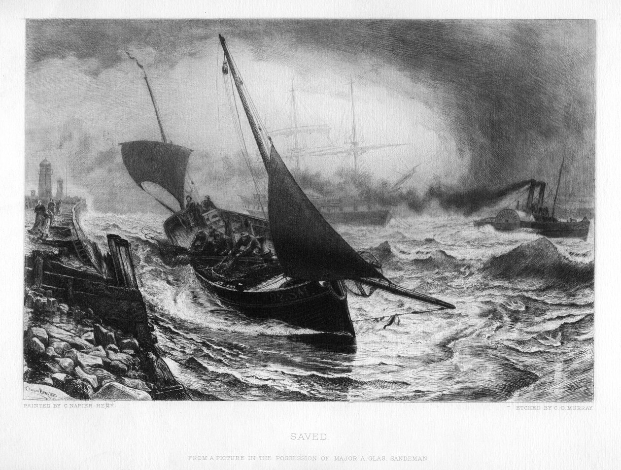 Megmentve, XIX. alkotó: Charles Olivier Murray