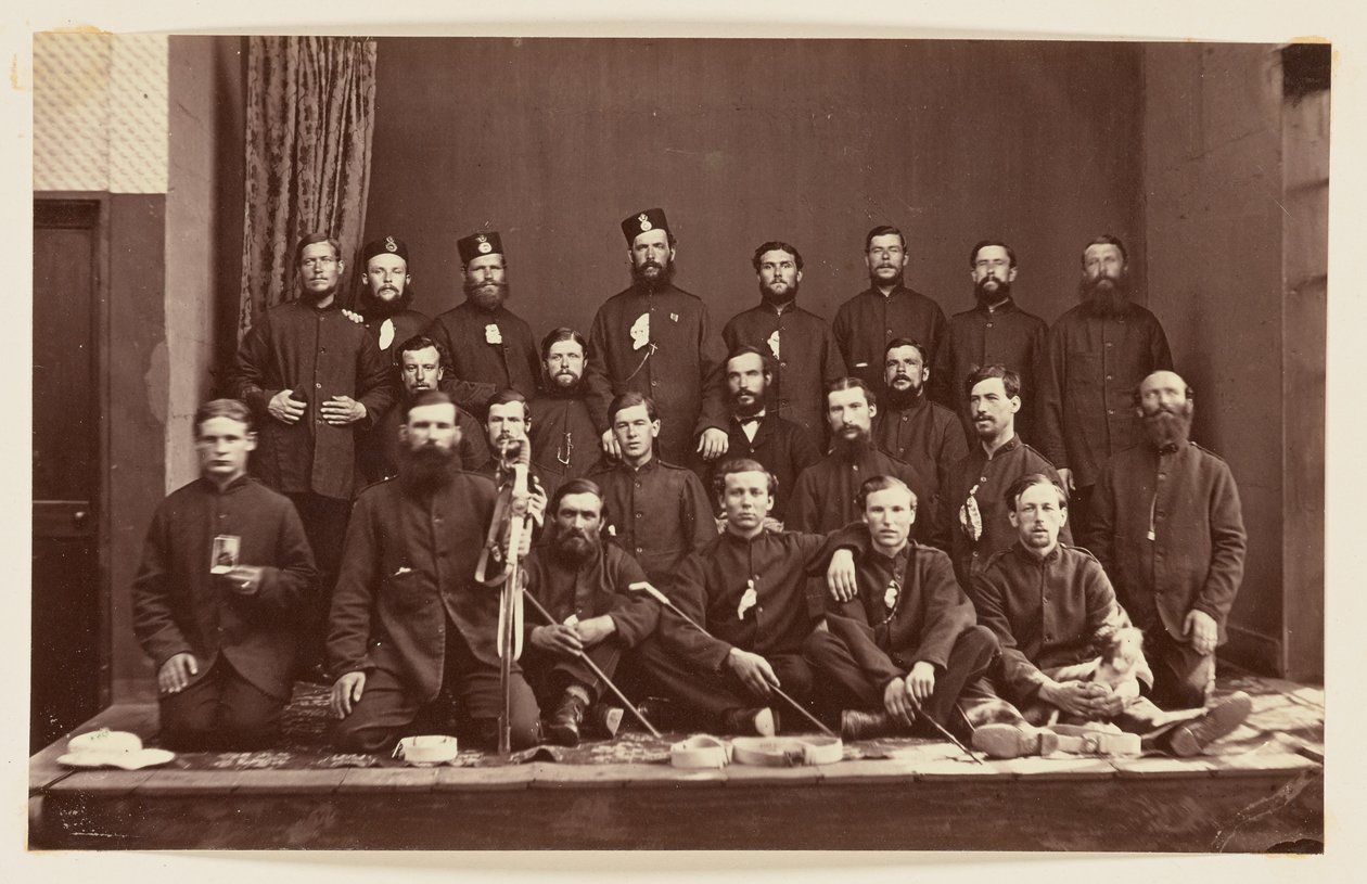 Katonai csoportkép alkotó: Charles Parker