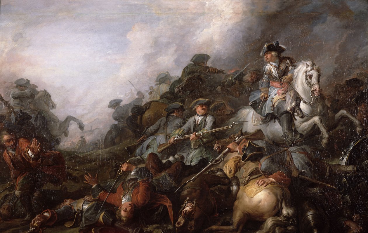 The Cavalry Charge (olaj, vászon) alkotó: Charles Parrocel