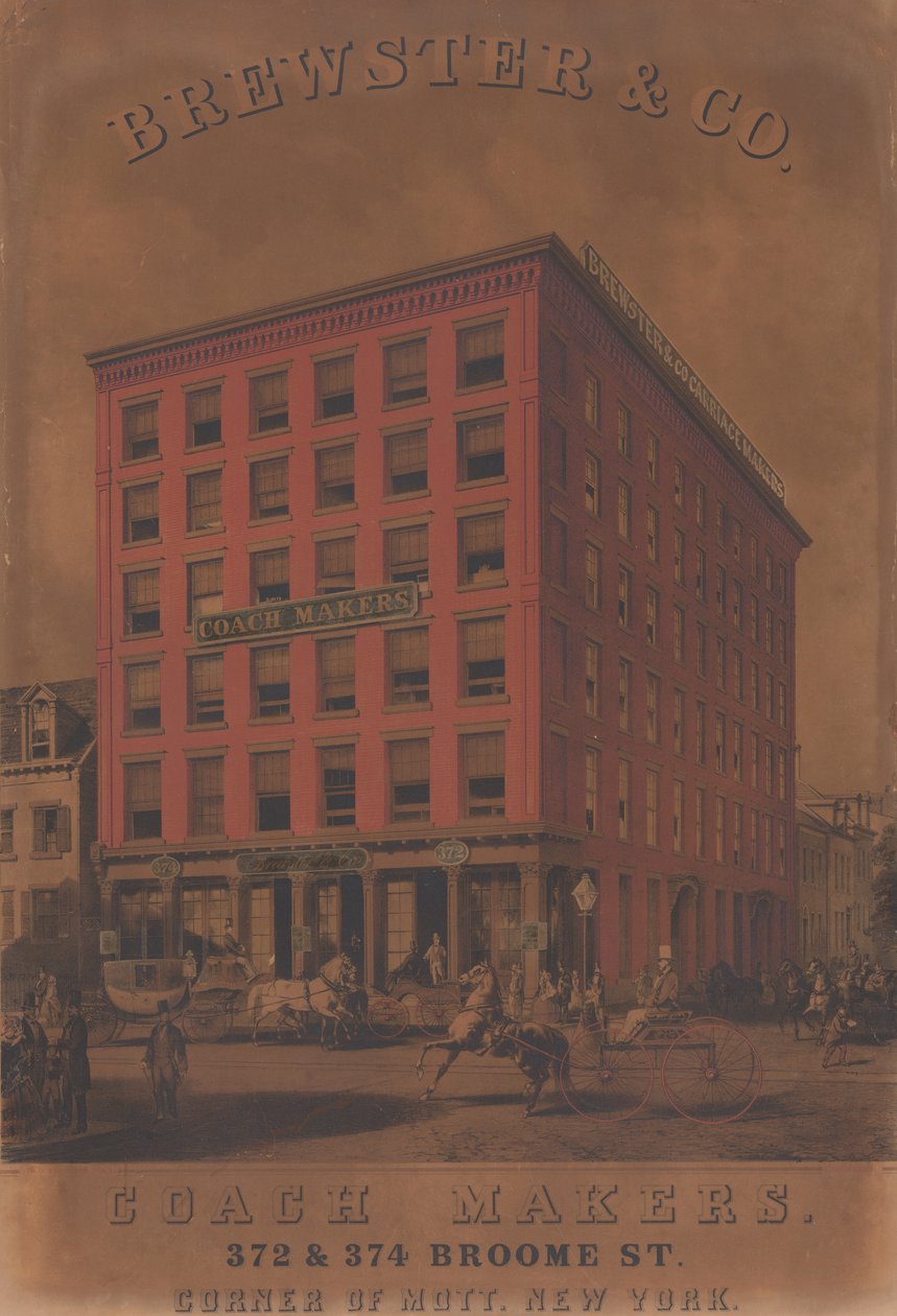 Brewster & Co. Coach Makers, 372 & 374 Broome St., kb. 1860-70 alkotó: Charles Parsons