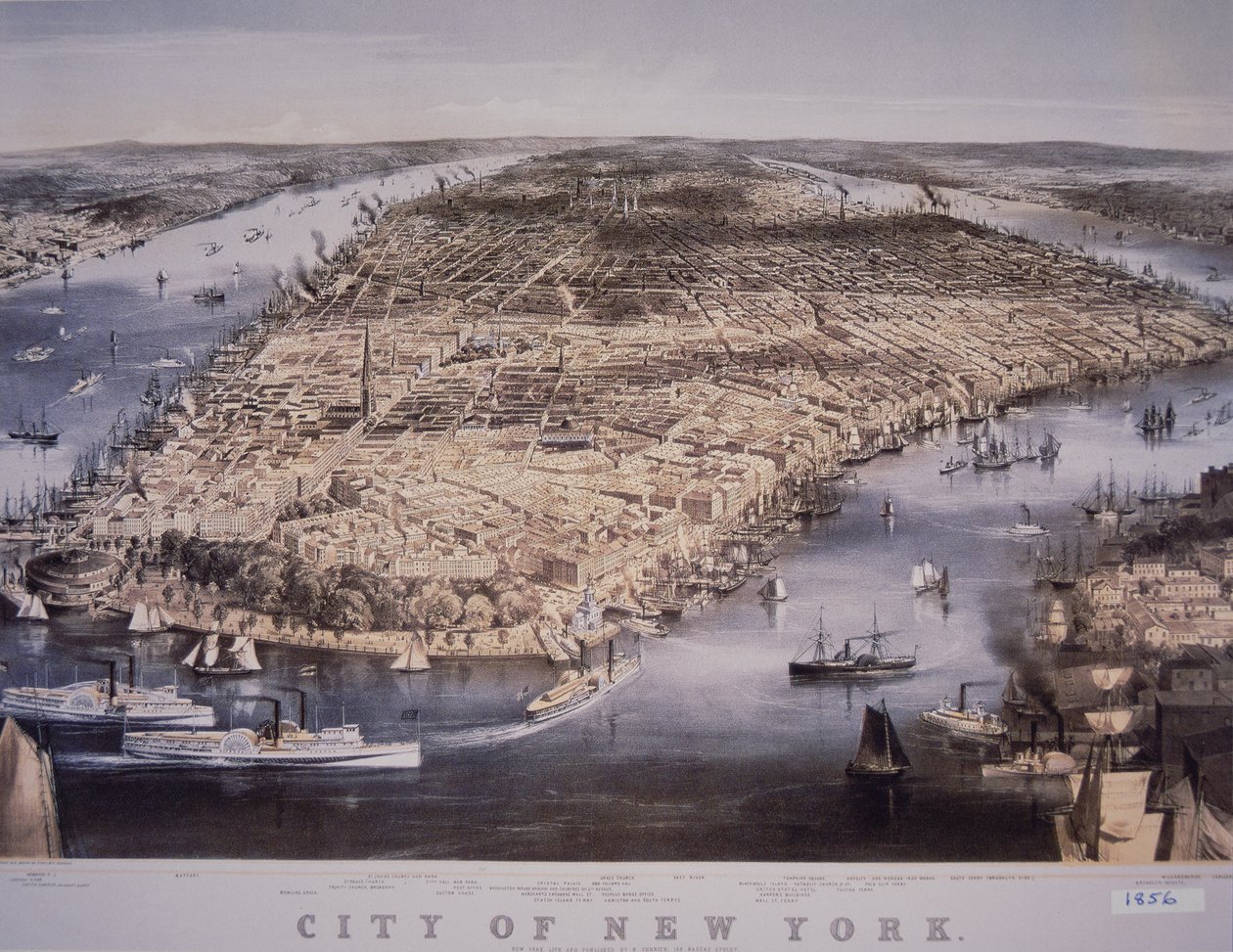 New York városa, nyomtatta és kiadta: N. Currier alkotó: Charles Parsons