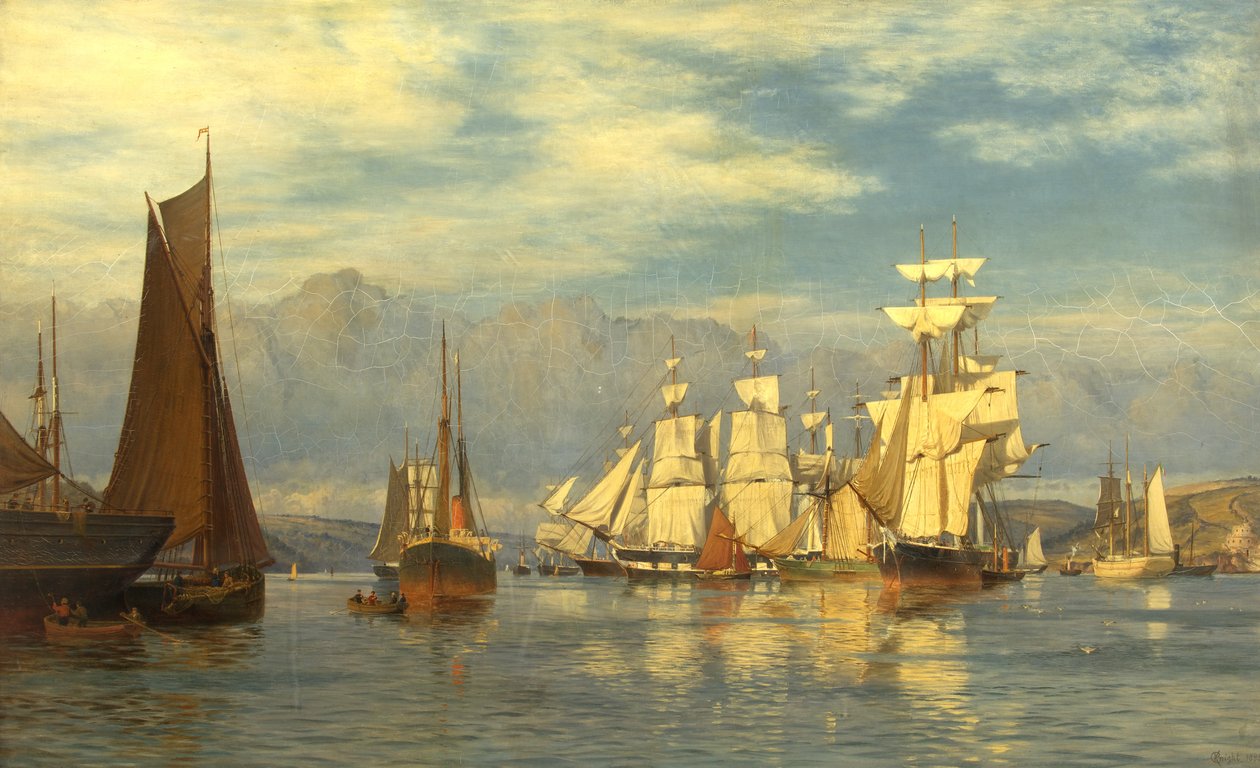 Falmouth kikötője alkotó: Charles Parsons Knight