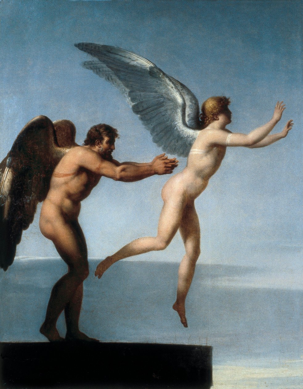 "Daedalus és Icarus" (Icarus and Daedalus) alkotó: Charles Paul Landon