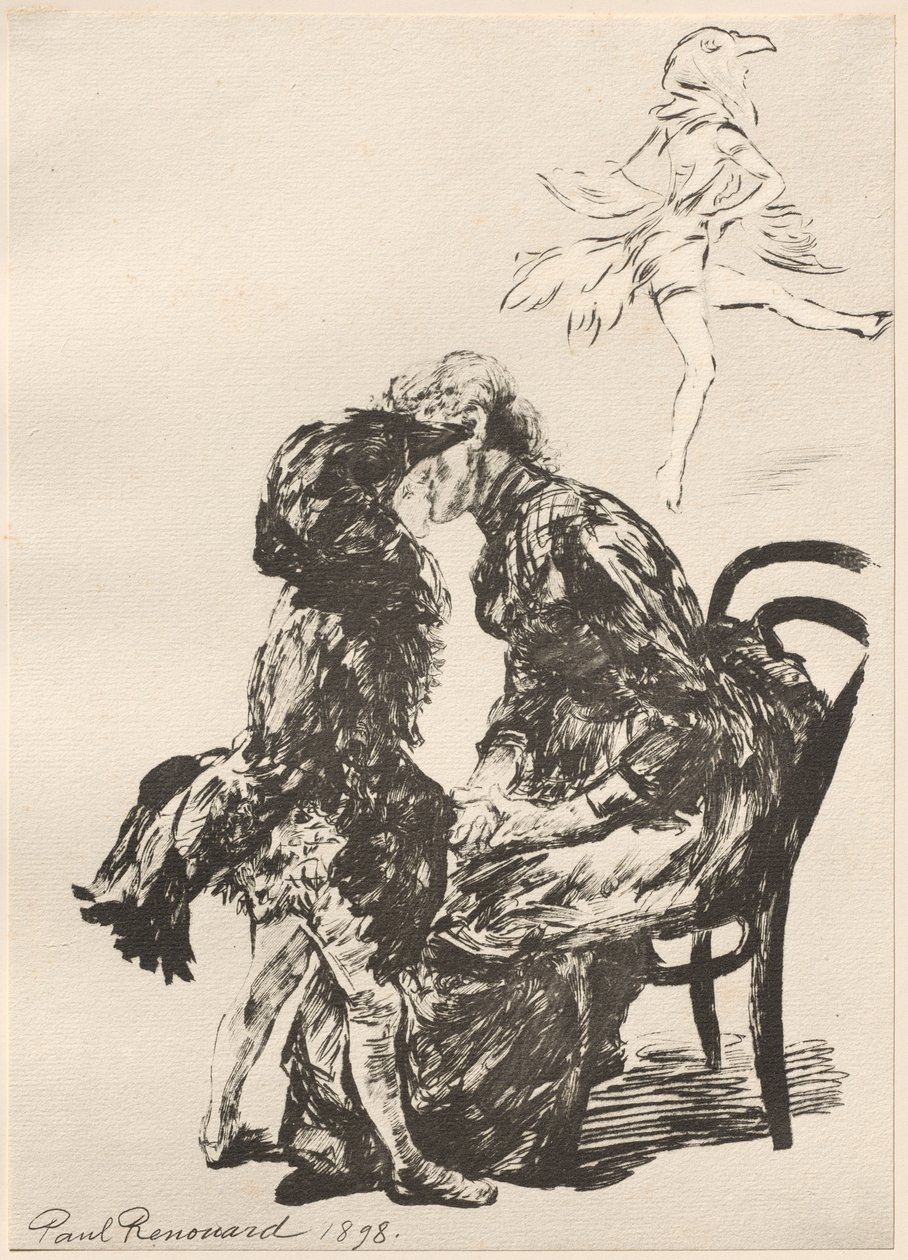 A balett előtt, 1898. alkotó: Charles Paul Renouard