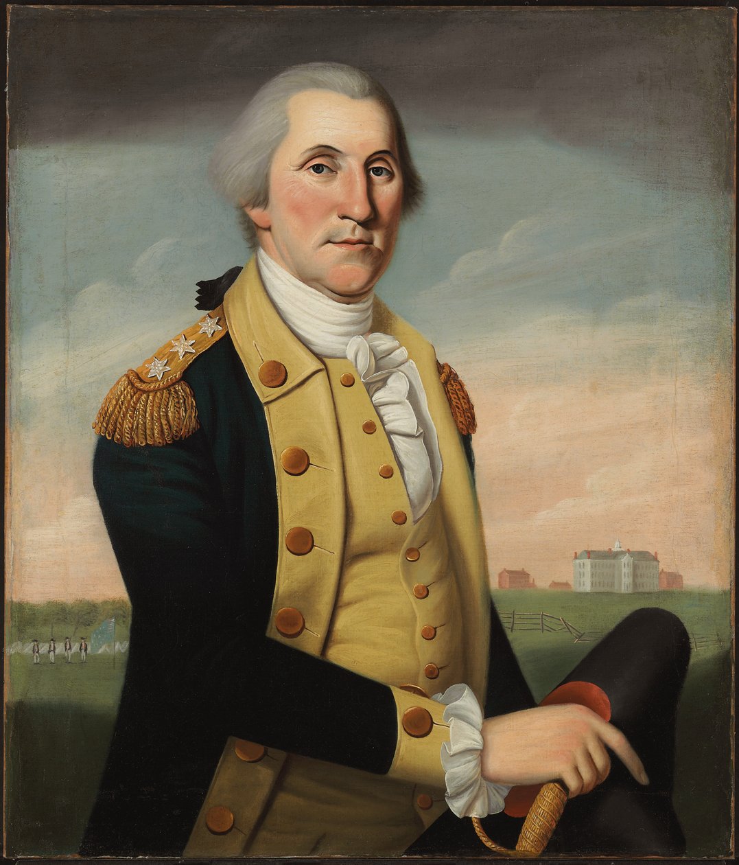 George Washington Princetonban alkotó: Charles Peale Polk