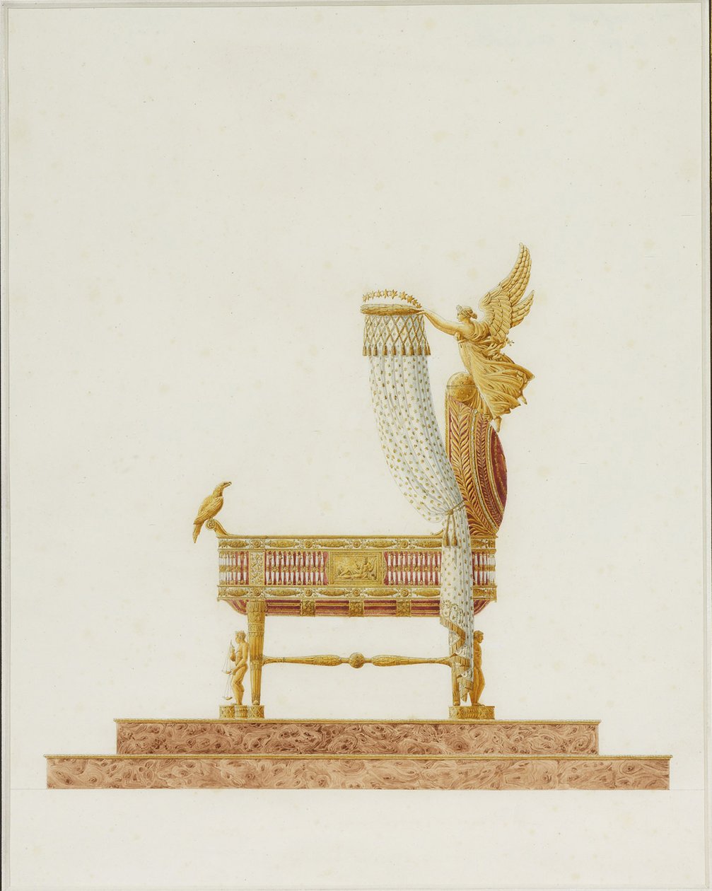 A Bassinet terve Őfelsége, a római király számára, 1811 alkotó: Charles Percier