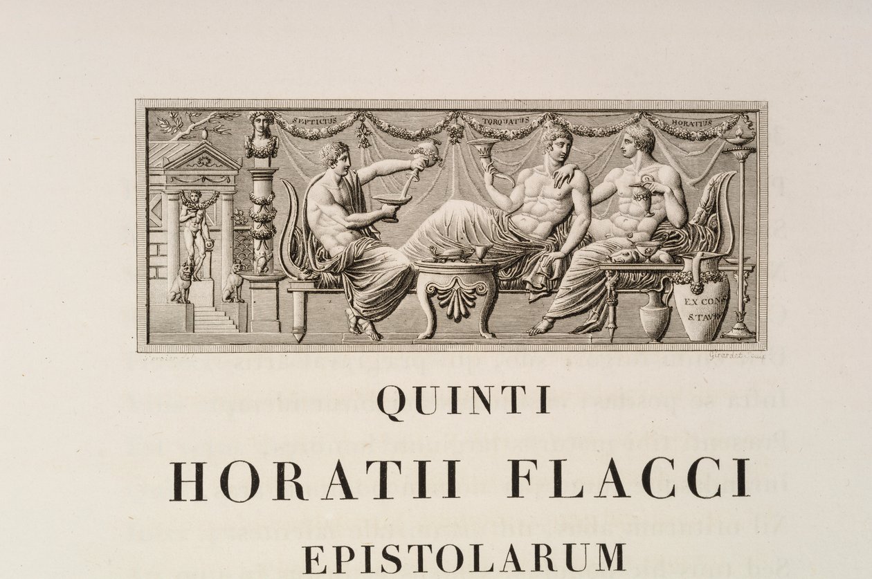 Oldal Quintus Horatius Flaccustól alkotó: Charles Percier