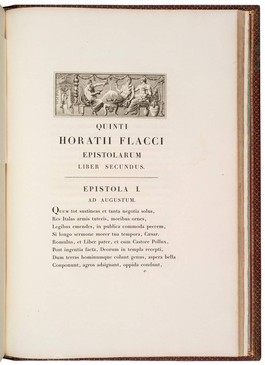 Oldal Quintus Horatius Flaccustól alkotó: Charles Percier