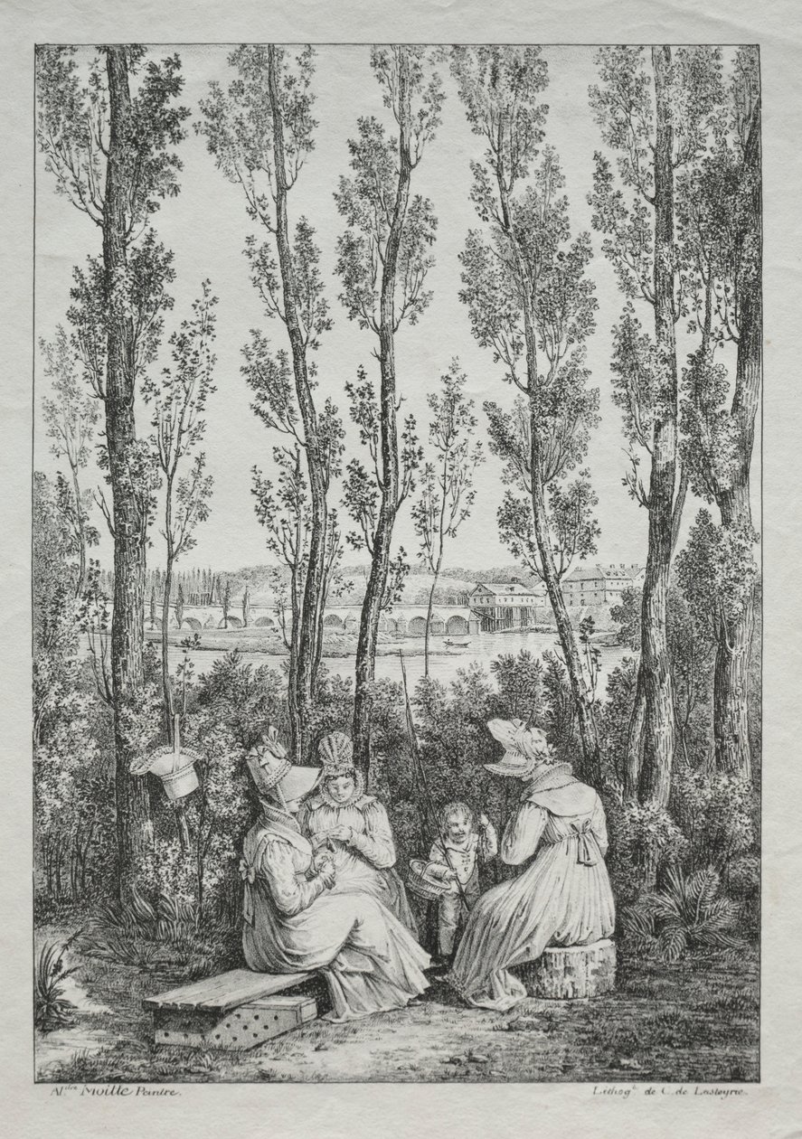 A Piknik. alkotó: Charles Philibert Lasteyrie du Saillant