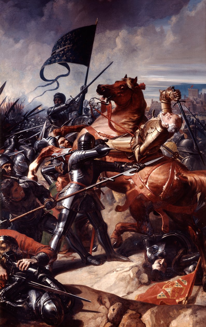 Castilloni csata, 1453 XIX. század alkotó: Charles Philippe Auguste Lariviere