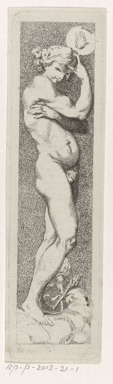 het genie The Genie (cím a tárgyon) alkotó: Charles Philippe Campion de Tersan