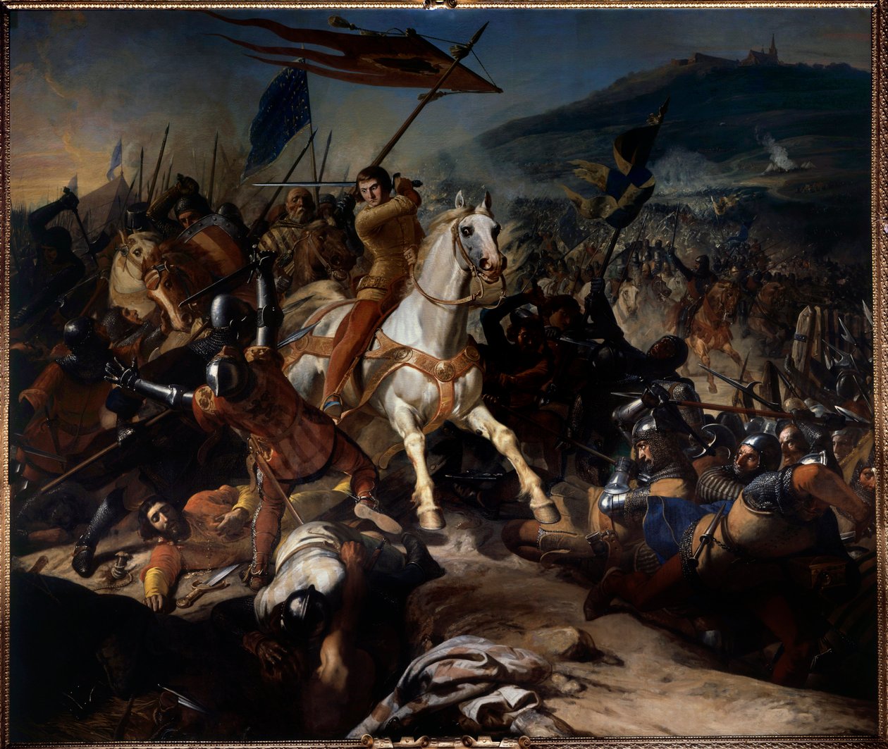 Flamand háborúk: „” A Mons en Puelle-i csata augusztus 18-án alkotó: Charles Philippe Lariviere