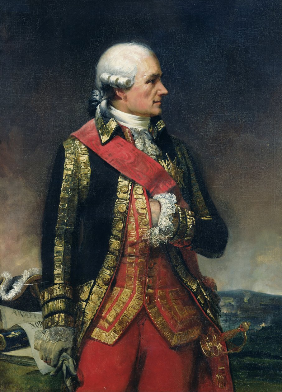 Jean-Baptiste de Vimeur (1725-1807) Rochambeau grófja (olaj, vászon) alkotó: Charles Philippe Lariviere