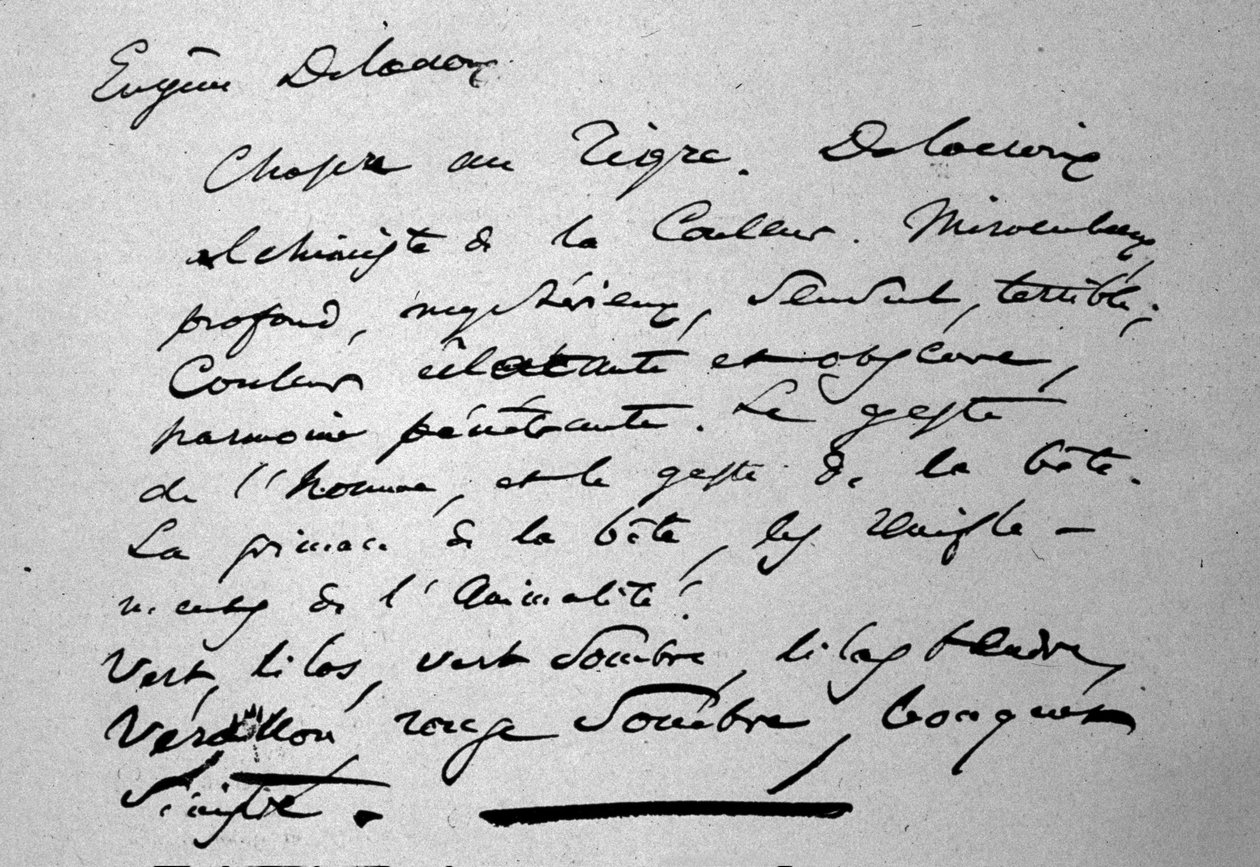 Charles Baudelaire (1821-1867) költő 1846-ban megjelent szövege Eugene Delacroix festőről alkotó: Charles Pierre Baudelaire